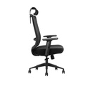 CHAISE DIRECTEUR/AGENT TISSU NOIR