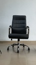 CHAISE RESPONSABLE SIMILICUIR NOIRE