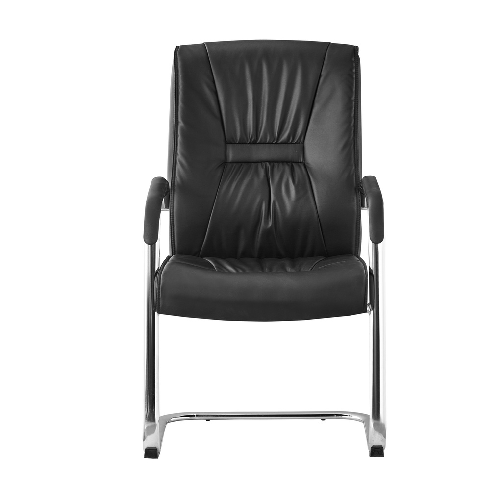 CHAISE VISITEUR DIRECTEUR SIMILICUIR NOIRE