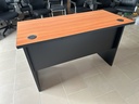 BUREAU AGENT + TROIS TIROIRS ORANGE 120*60*75cm