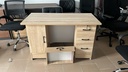 BUREAU AGENT 3 TIROIRES + BATTANT 120*60*75cm