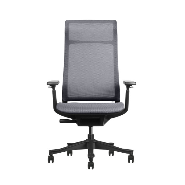 Chaise directeur en filet gris