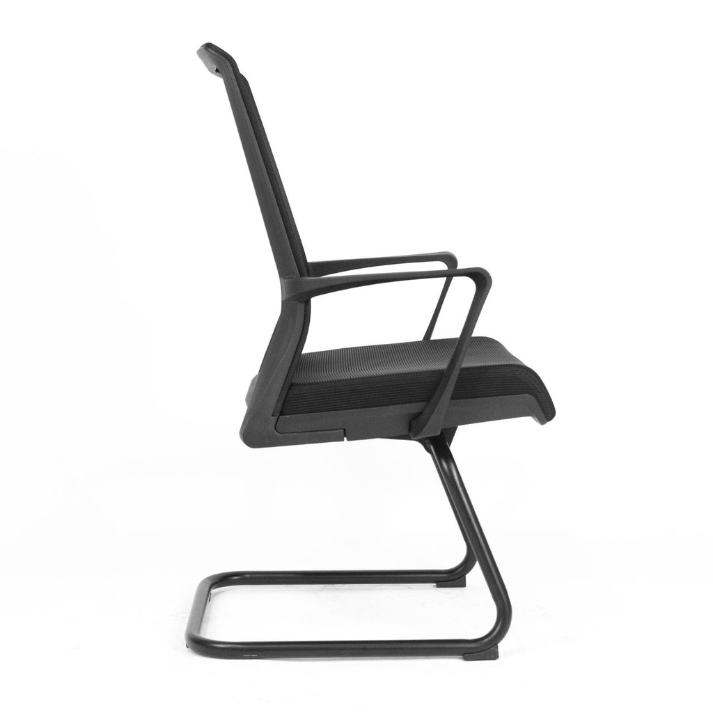 Chaise visiteur en filet noir