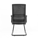 Chaise visiteur en filet noir