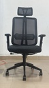 Chaise directeur en filet noir