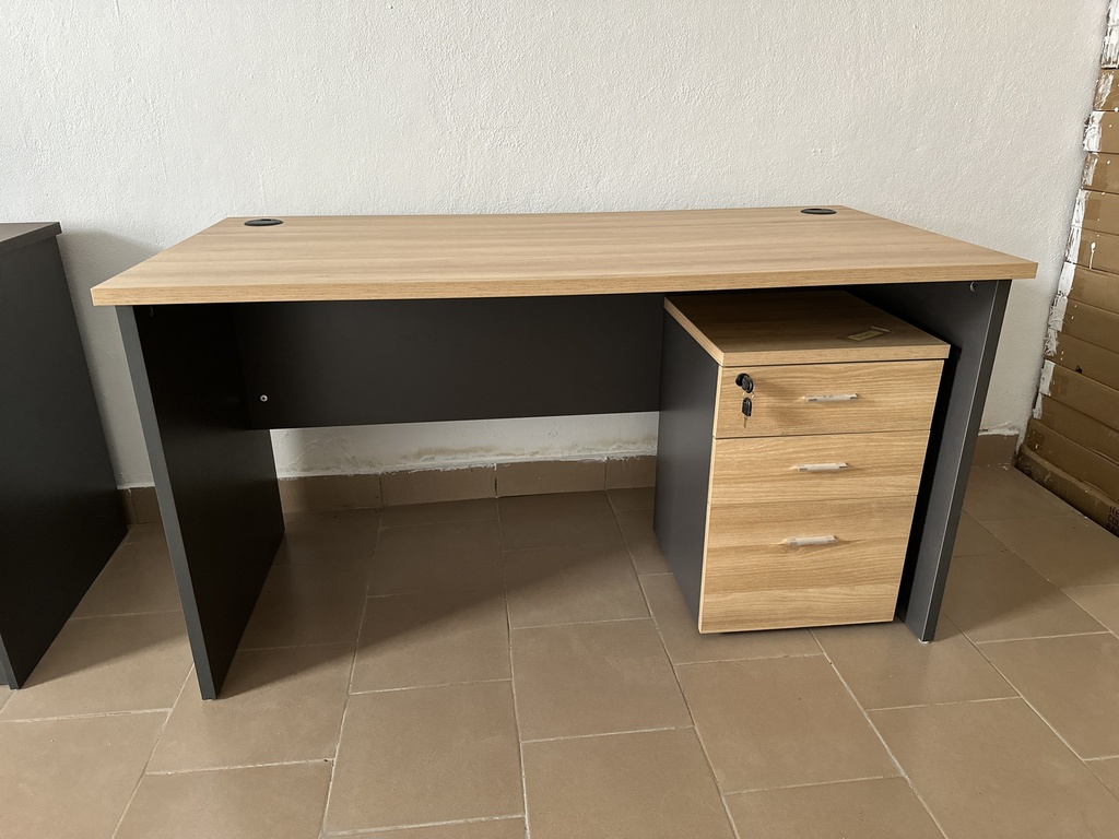 Bureau agent économique simple beige  120*60*75cm