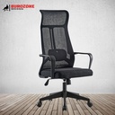 Chaise agent/directeur en filet noir