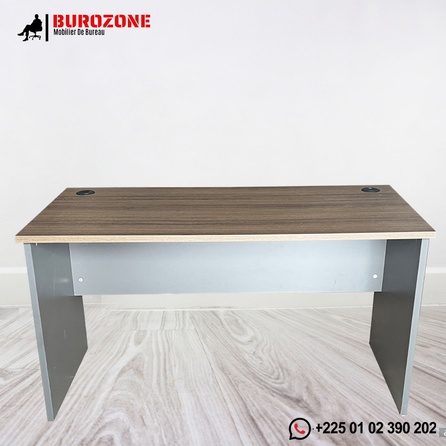 Bureau agent  économique simple marron  140*70*75cm