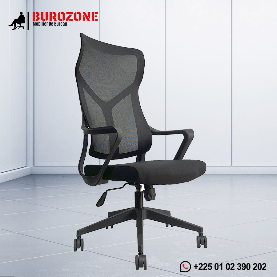 Chaise agent en filet noir