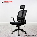 Chaise directeur en filet noir