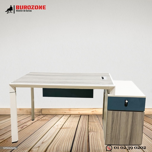 [GT-202-3] Bureau agent moderne en alur ,  154*60*75cm